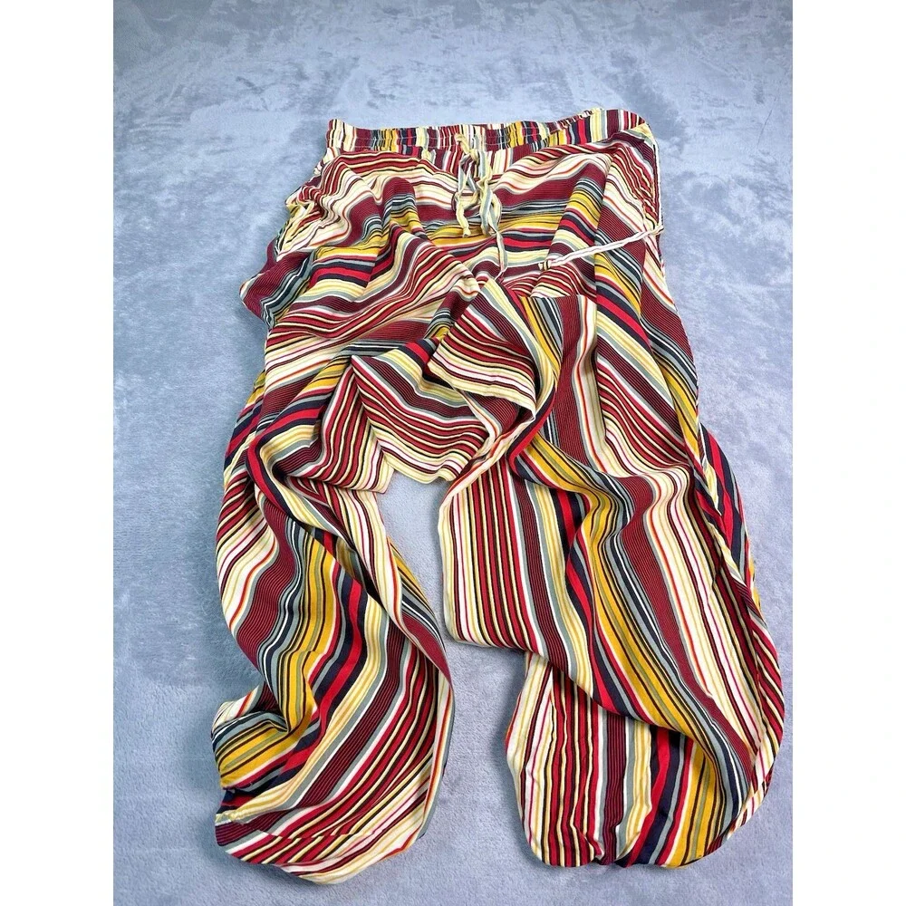 Buddha Pants NWOT The Savannah Pants drawstring striped XS boho 70s gypsy harem - Picture 6 of 7